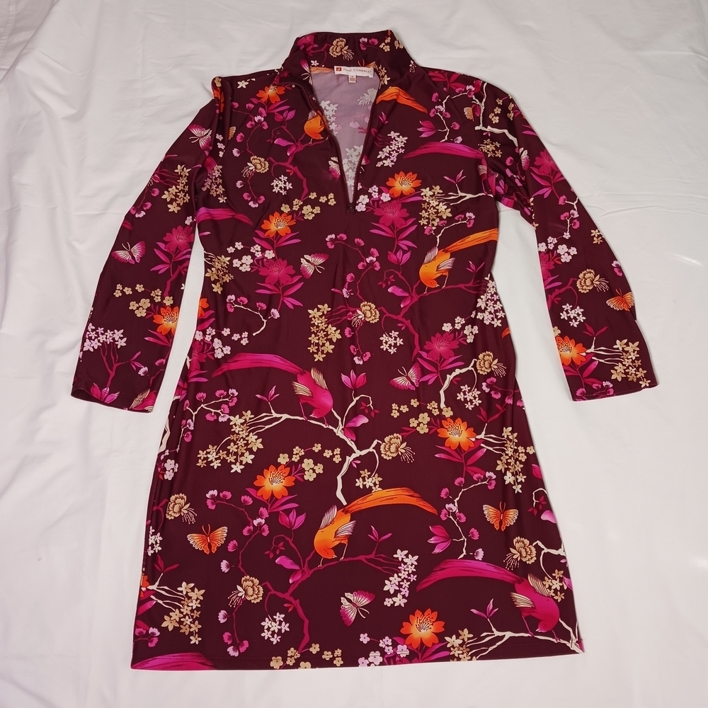 Jude Connally Megan Long Dress - Floral Menagerie Print - Size Small - Picture 12 of 13